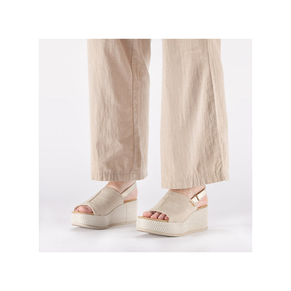Rieker | 69460-62 Beige | Slingback Platform Sandal