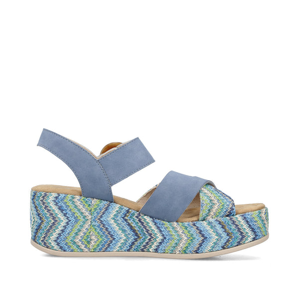 Rieker |  69469 - 14 Blue | Platform Sandal