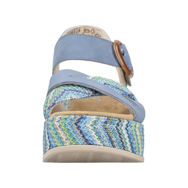 Rieker |  69469 - 14 Blue | Platform Sandal