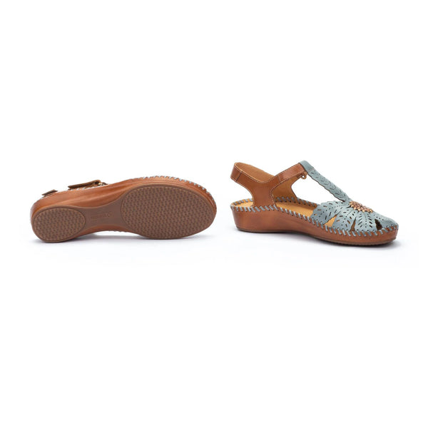 Pikolinos | P.Vallarta 655-0841C1 Closed Toe Sandal | Denim