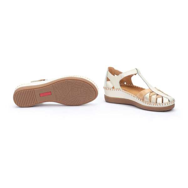 Pikolinos | Cadaques W8K-0705C1 Closed Toe Sandal | Cream Multi