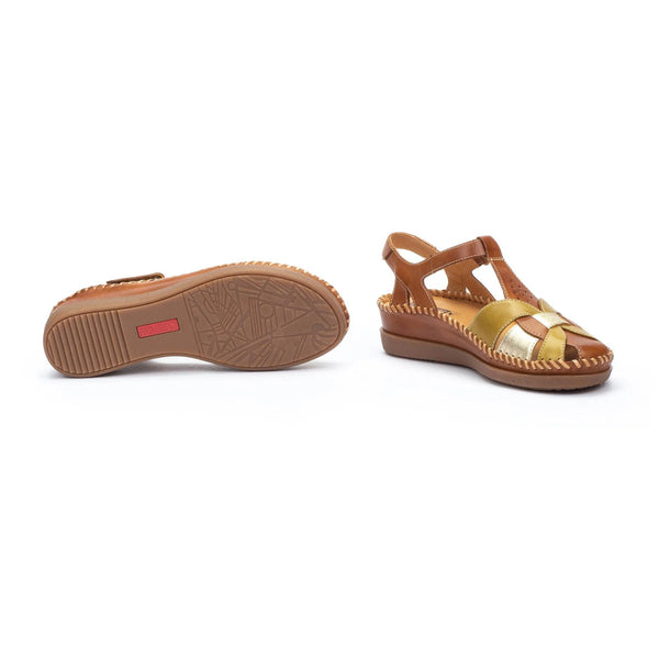 Pikolinos | Cadaques W8K-0847C1 Closed Toe Sandal | Brandy