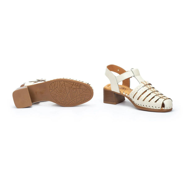 Pikolinos | Romana W9G-1577 Heeled Sandal | Cream