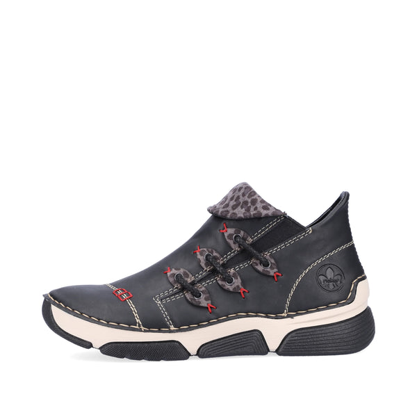 Rieker | 45983-00 Casual Ankle Boot | Black Multi