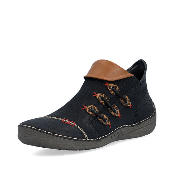 Rieker | Short Casual Ankle Boot | 72581-00 | Black