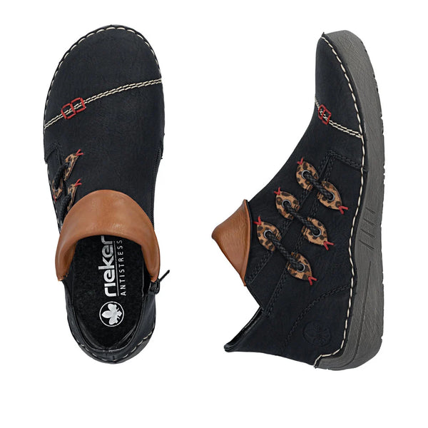 Rieker | Short Casual Ankle Boot | 72581-00 | Black