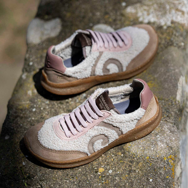 El Naturalista | N5435B | Multi Material Cream / Oriel | Barefoot Trainer