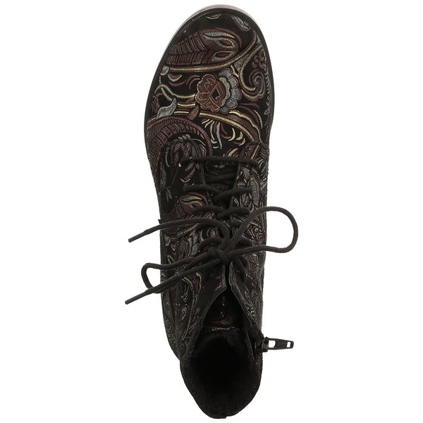 Josef Seibel | Sanja 01 Lace Up Ankle Boot | Schwarz Print