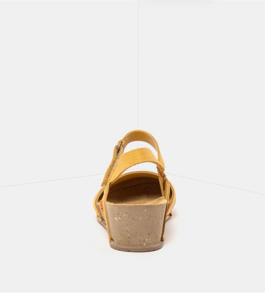 ART | I Live Roma yellow 1931| closed toe Wedge Sandal