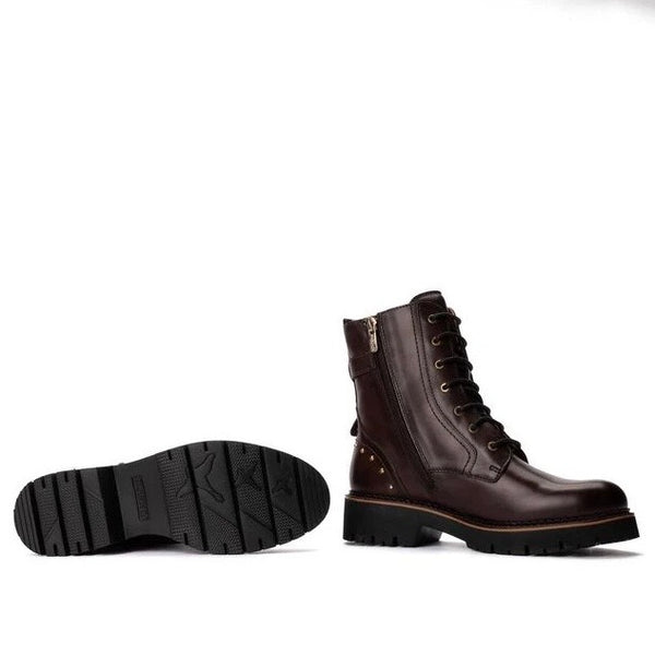 Pikolinos | Flat ankle boots | VICAR W6S-8702 |Caoba