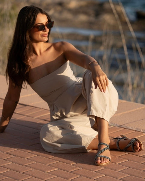 LUNAR | Blaise II - Black | Flat Sandal