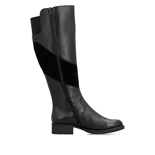 Rieker | Long Leather Boot | Z9566-00 | Black