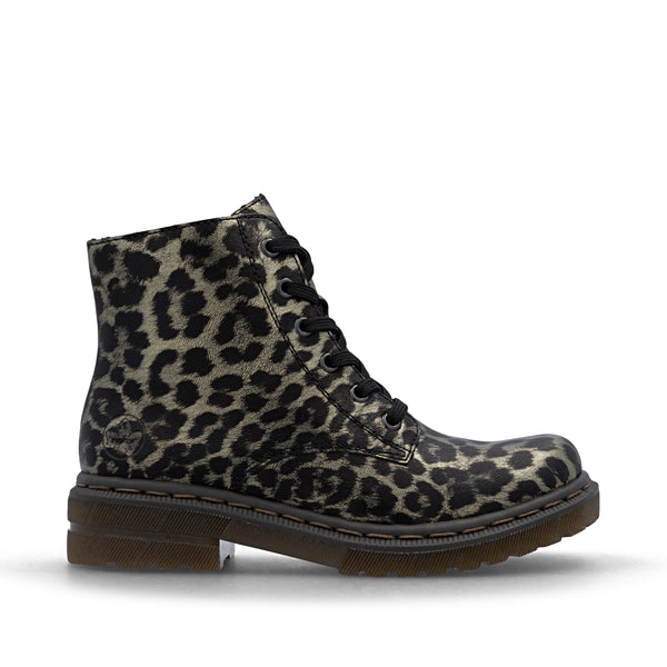 Rieker | 78240-90 Leopard Chunky Ankle Boot