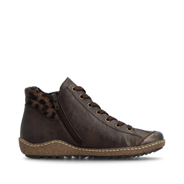 Rieker | Leopard Detail Trainer Boot | L7514-25 | Brown