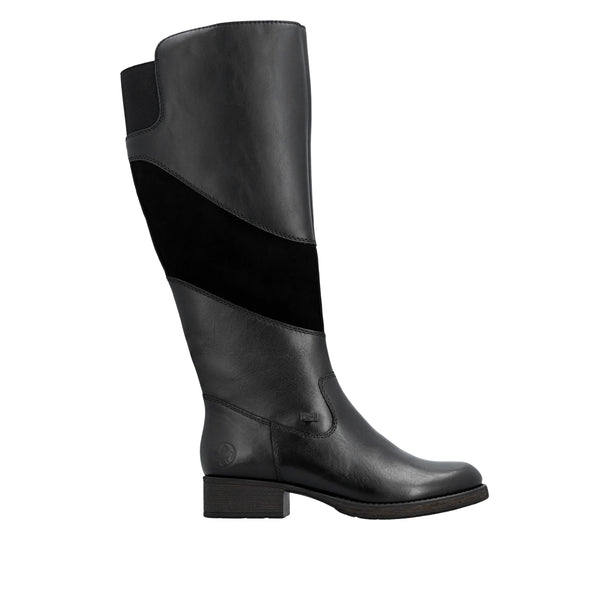 Rieker | Long Leather Boot | Z9566-00 | Black