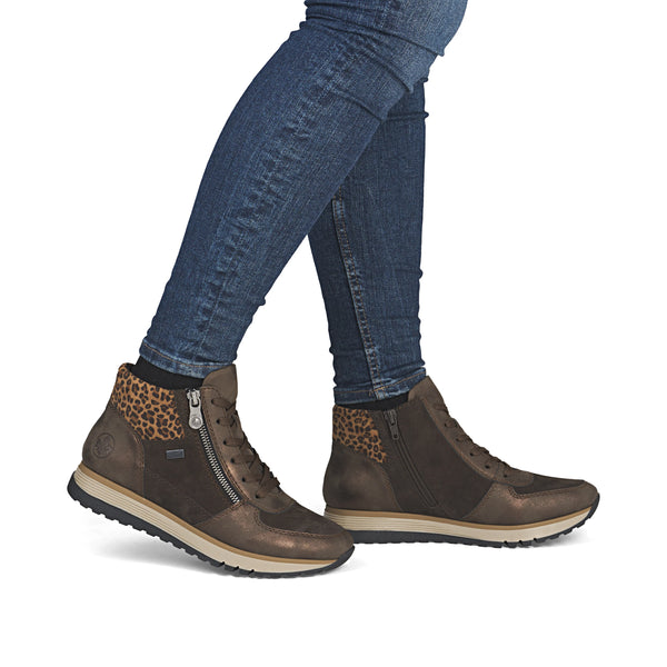 Rieker | 49040-24 Zip Trainer Boot | Brown