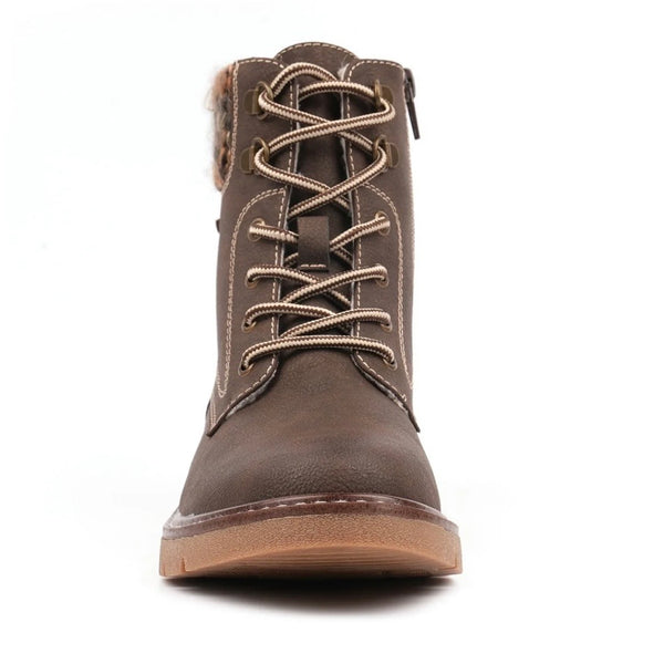 LUNAR | Elba Brown Waterproof Wide Fit Women’s Boot