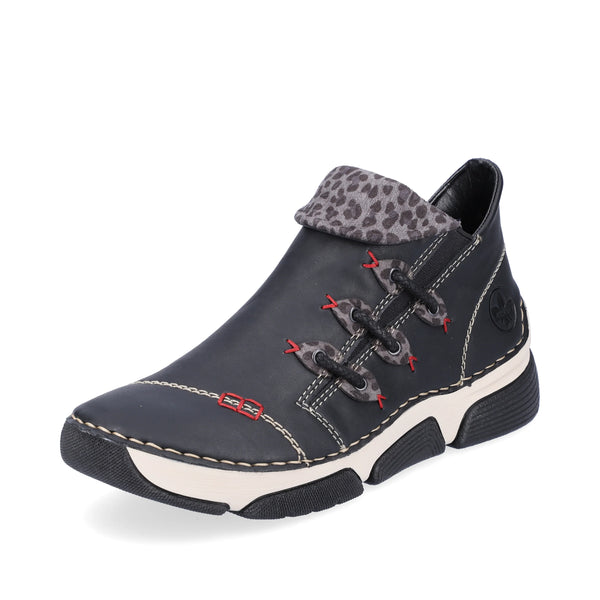 Rieker | 45983-00 Casual Ankle Boot | Black Multi