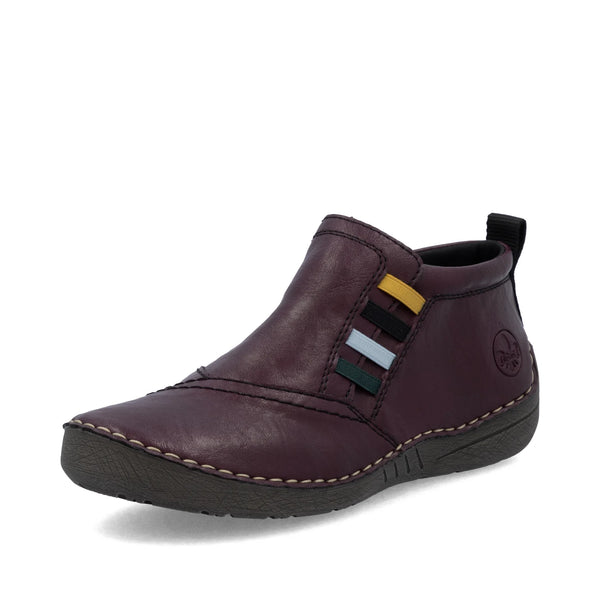 Rieker | Low Ankle Boot | 52584-30 | Dark Red