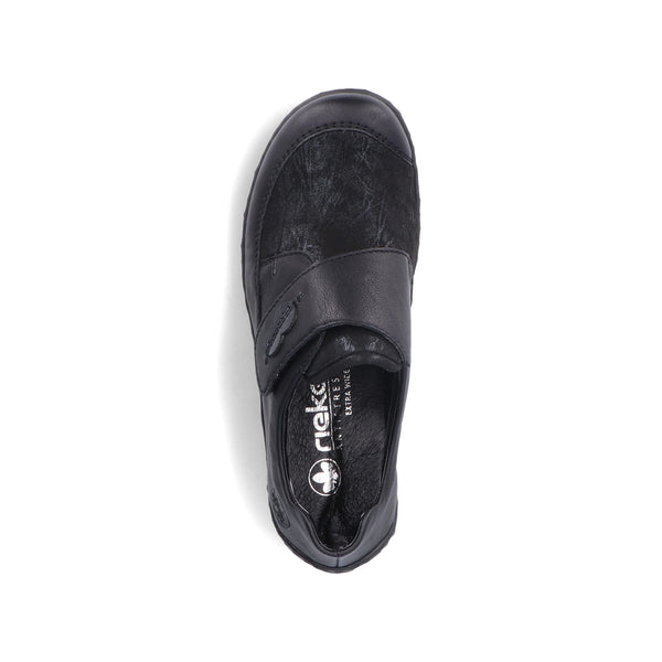 Rieker | Velcro Fastening Comfort Shoe | 48954-00 | Black