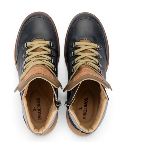 Pikolinos | Viana W7C - 8582C1 Ocean | Women’s Sporty Leather Ankle Boot