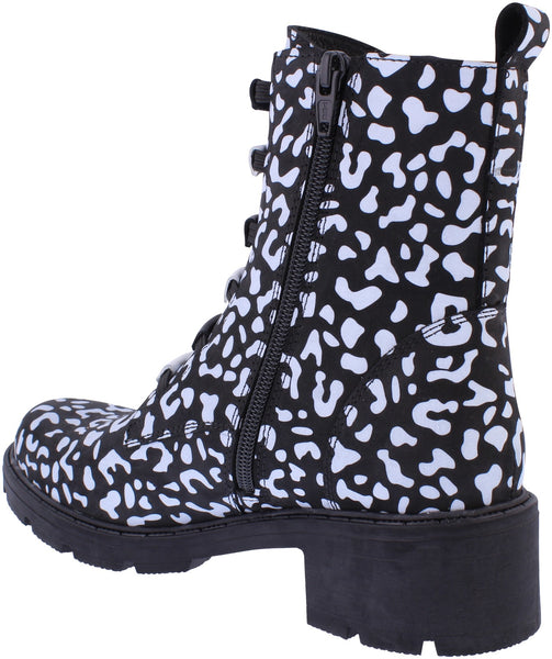 Adesso | Amelia Dalmation Ankle Boot | Black Multi