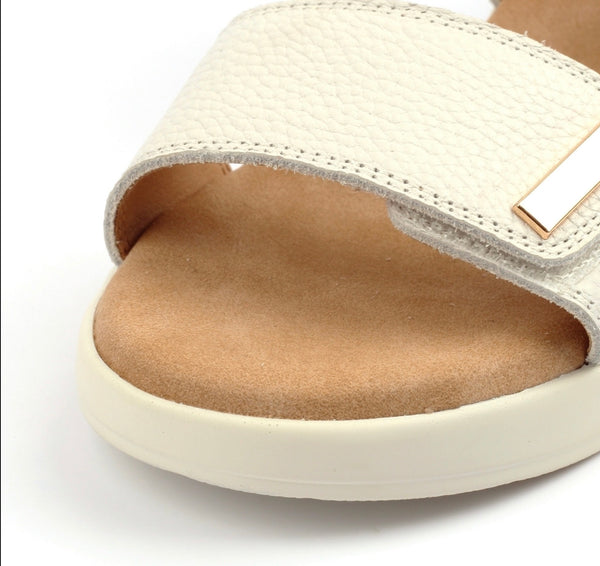 LUNAR | Lark white leather | Sandal