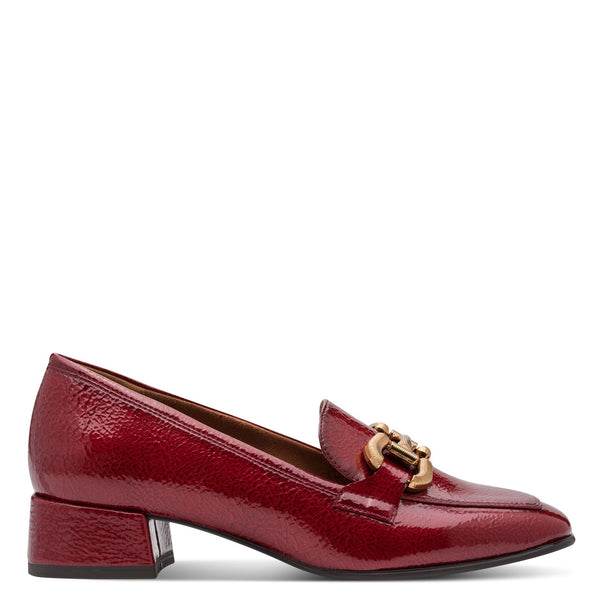 Tamaris | 24316-43 Red Patent | Heeled Women’s Loafer