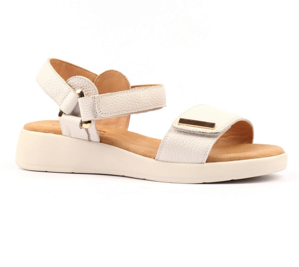 LUNAR | Lark white leather | Sandal