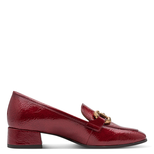 Tamaris | 24316-43 Red Patent | Heeled Women’s Loafer