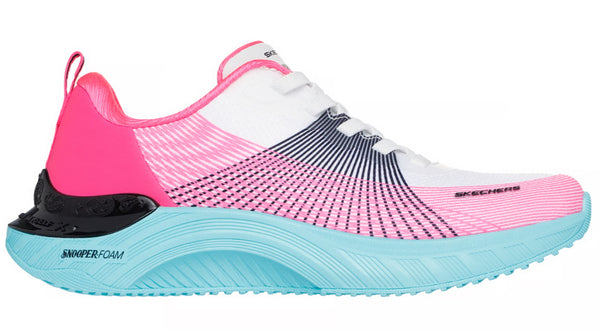 Skechers Cyberwalker Trainers – Blue & Pink | Snoop Foam Comfort & Lightweight Style