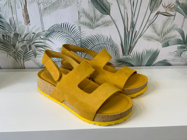 Yokono | Lanka -261 Mostaza | Suede Ankle Strap Sandal