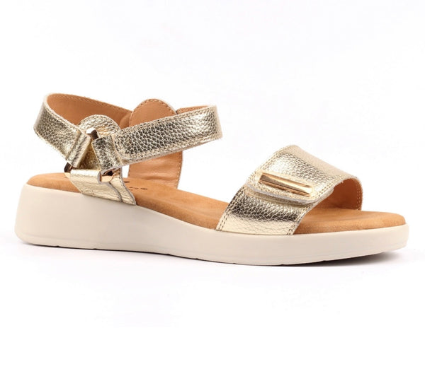 LUNAR | Lark Gold | Leather Sandal