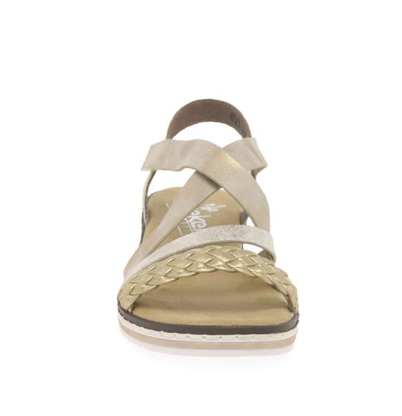 Rieker | Women’s Sandal - V3663-90 | Gold