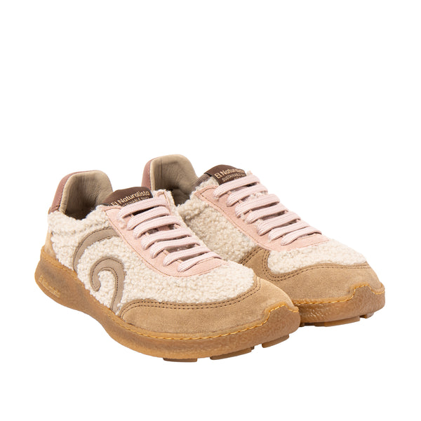 El Naturalista | N5435B | Multi Material Cream / Oriel | Barefoot Trainer