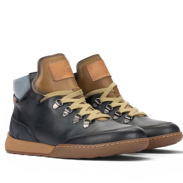 Pikolinos | Viana W7C - 8582C1 Ocean | Women’s Sporty Leather Ankle Boot