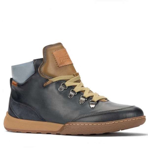 Pikolinos | Viana W7C - 8582C1 Ocean | Women’s Sporty Leather Ankle Boot