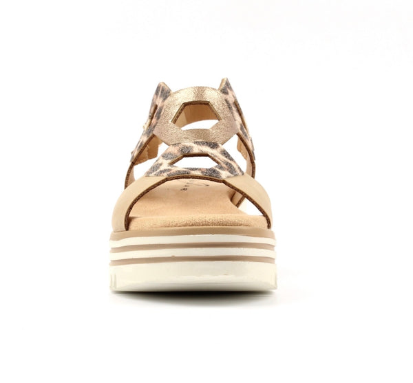 LUNAR | Jaslene Beige | Wedge Sandal