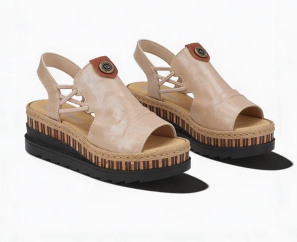 Rieker |Women’s Wedge Sandal - Black | V7972-00