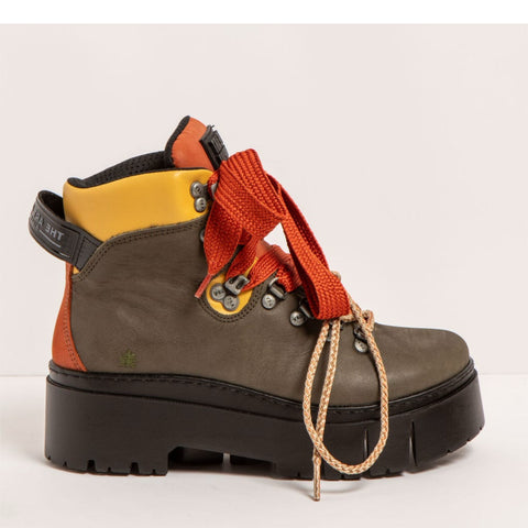 Art | 1769 Leeds | Platform Boot | Multi Khaki