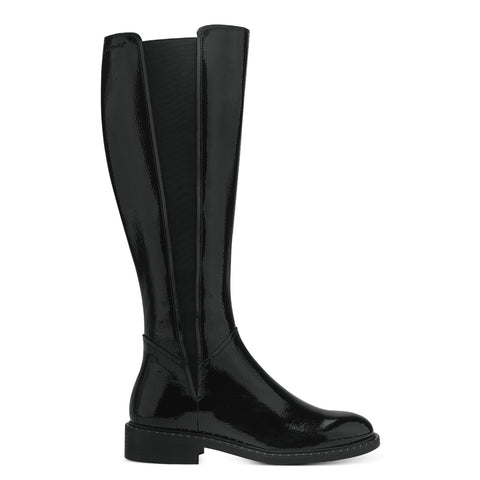 Tamaris / 25518 Long Patent Boot / Black