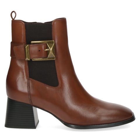 Caprice / 25344 Mid heeled Leather Chelsea Boot / Cognac