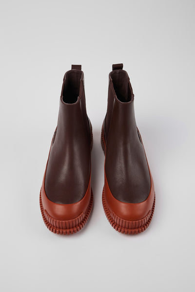 Camper | Pix Leather Chelsea Boot | Red/Brown