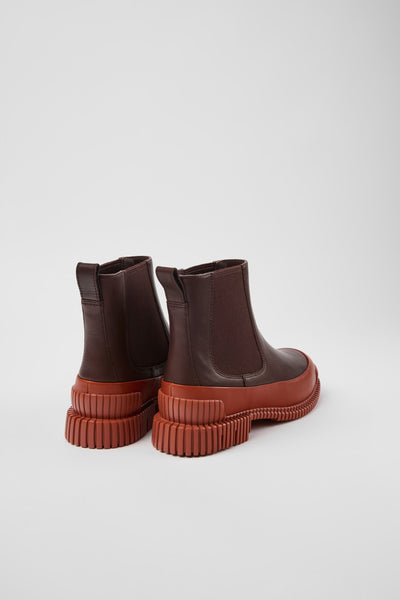 Camper | Pix Leather Chelsea Boot | Red/Brown
