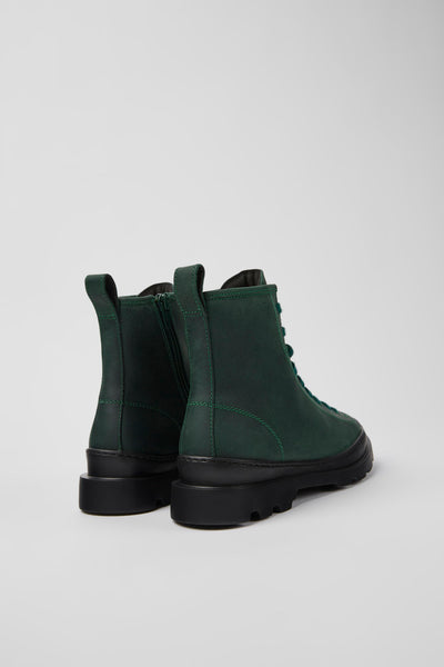 Camper | Brutus Lace Up Ankle Boot | Green Nubuck