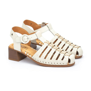 Pikolinos | Romana W9G-1577 Heeled Sandal | Cream