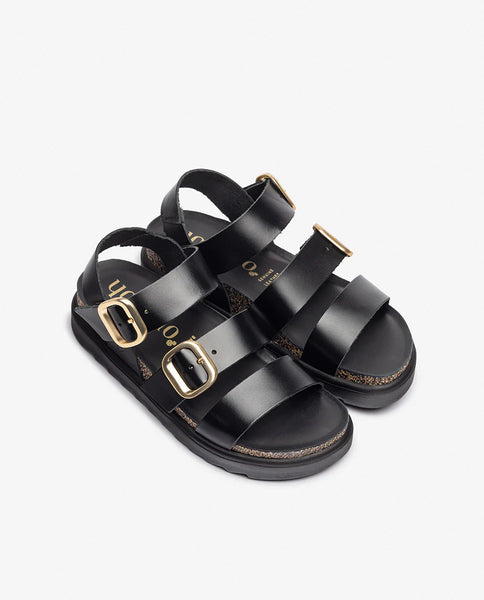 Yokono | Tunez-127 | Platform Sandal | Black