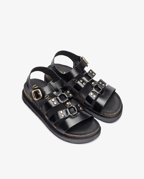 Yokono | Tunez-255 | Chunky Platform Sandal | Black