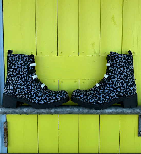 Adesso | Amelia Dalmation Ankle Boot | Black Multi