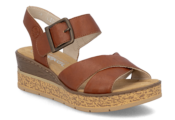 Rieker Sandal | 63795-22 Edina Brandy